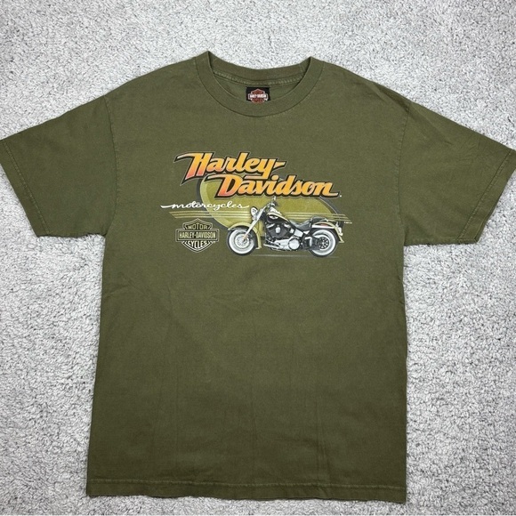 Harley Davidson Shirt Mens Large Motorcycles 2007 Crewneck North Texas Dallas HD - Picture 1 of 6